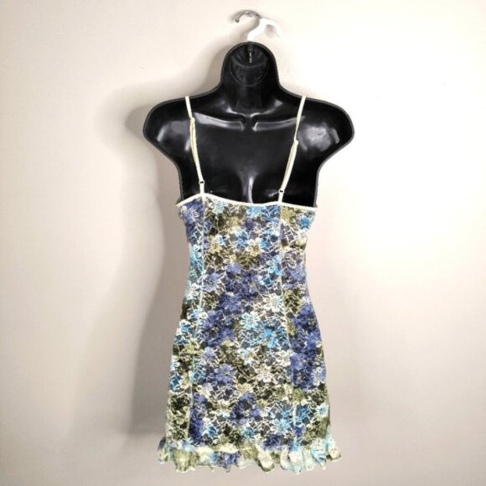 Vintage Y2K 2000s Fairy Whimsical Lace Sabrina Carpenter Babydoll Slip Dress M - Picture 2 of 7